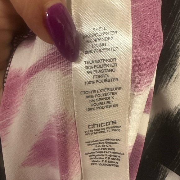 Chico’s Diamond Fade Maxi Dress Size 2 - Picture 6 of 7